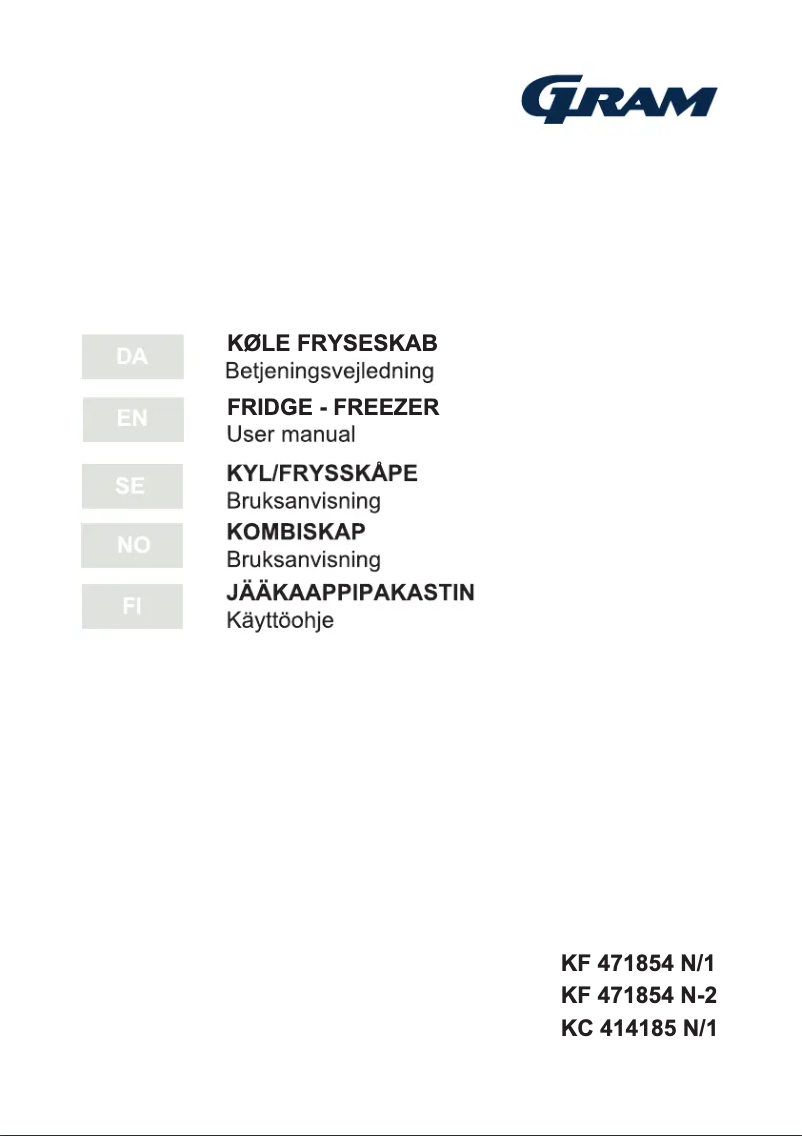 Image de la première page du manuel de l'appareil KF 471854 N-2