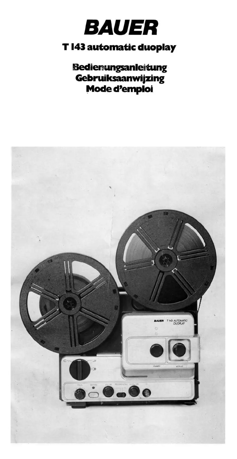 Page n°1 - Manuel utilisateur Bauer T143