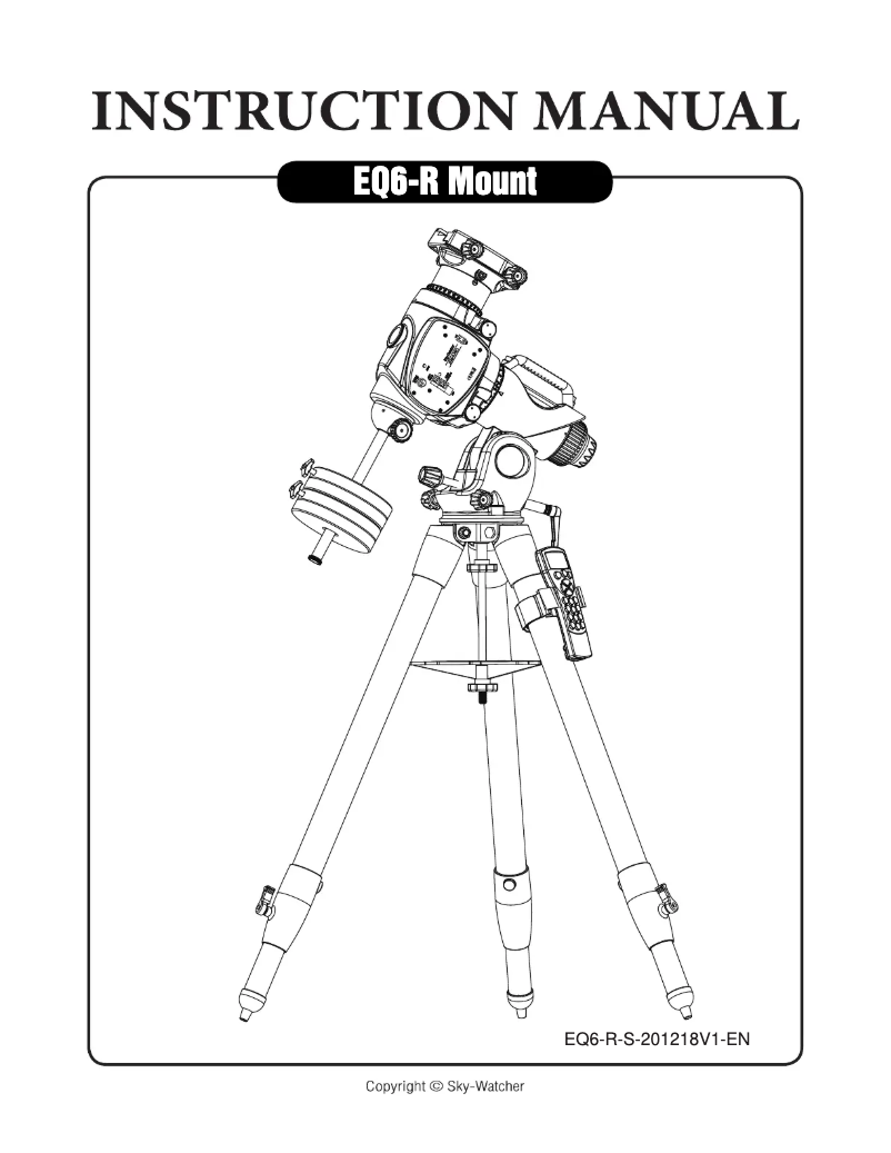 Página 1 del manual Manual de usuario Sky-Watcher EQ6-R