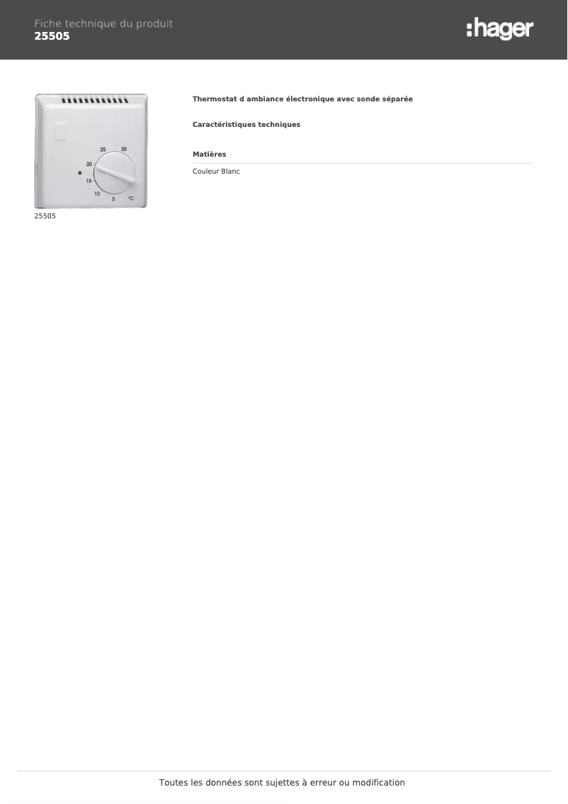 Image de la première page du manuel de l'appareil 25505