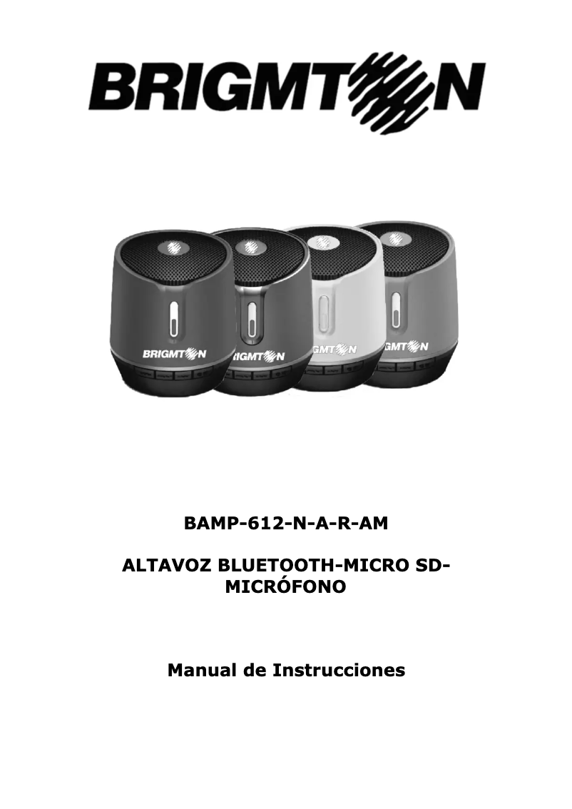 Image de la première page du manuel de l'appareil BAMP-612-R