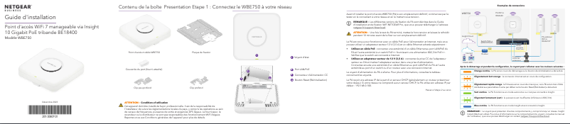 Page n°1 - Guide d'installation Netgear WBE750