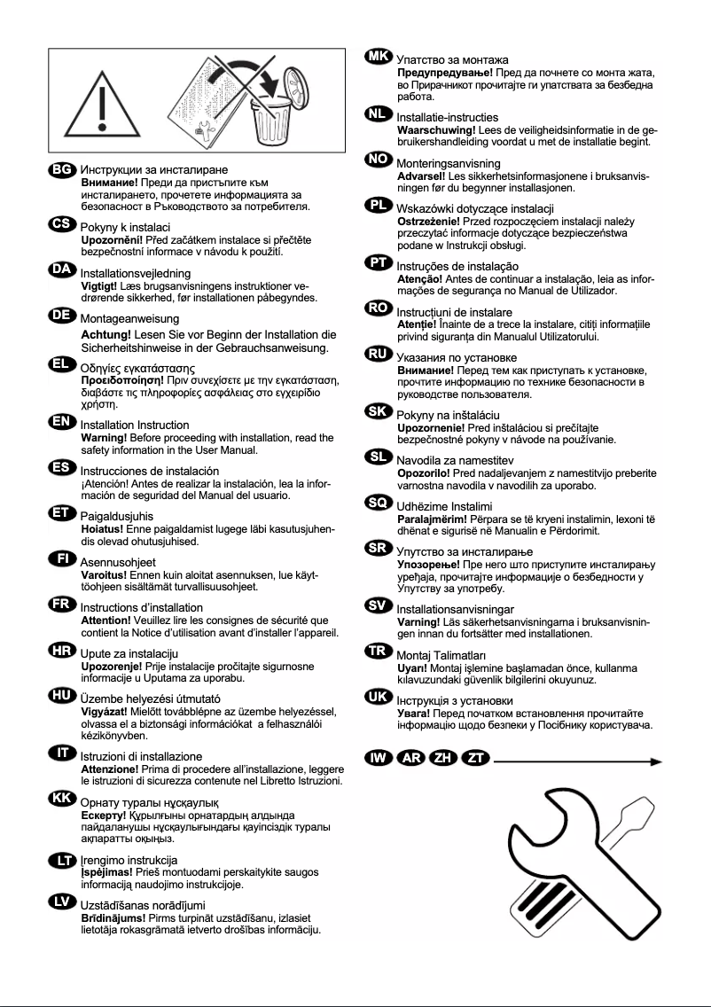 Image de la première page du manuel de l'appareil L6FB84GW