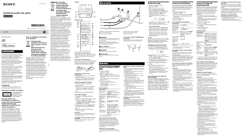 Image de la première page du manuel de l'appareil CMT-S30iP