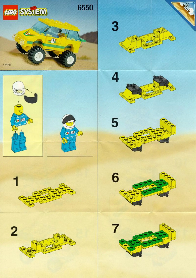 Page n°1 - Manuel utilisateur Lego PARIS DAKAR VAN
