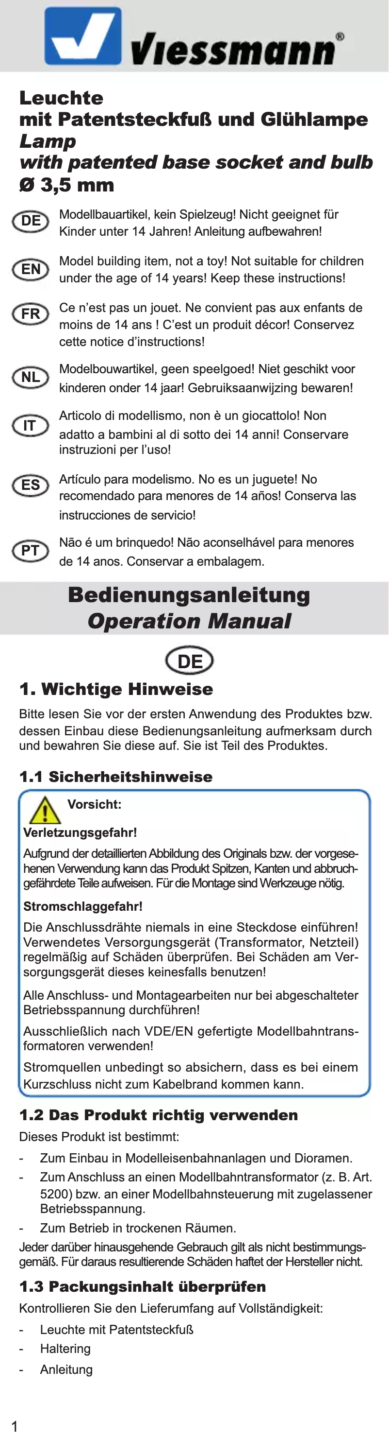 Page 1 de la notice Manuel utilisateur Viessmann 7160