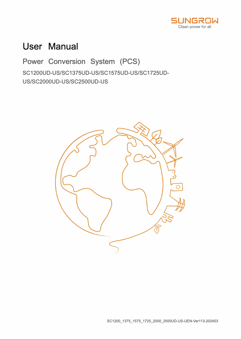 Image de la première page du manuel de l'appareil SC2500UD