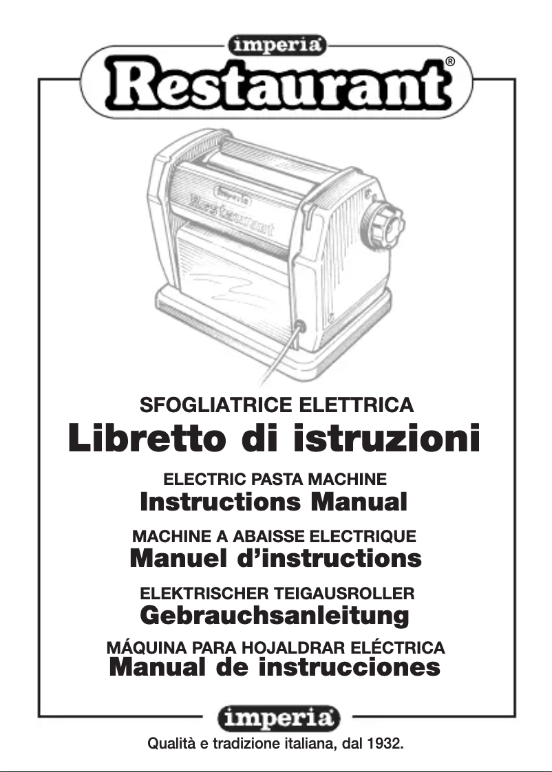 Page 1 de la notice Manuel utilisateur Imperia 032