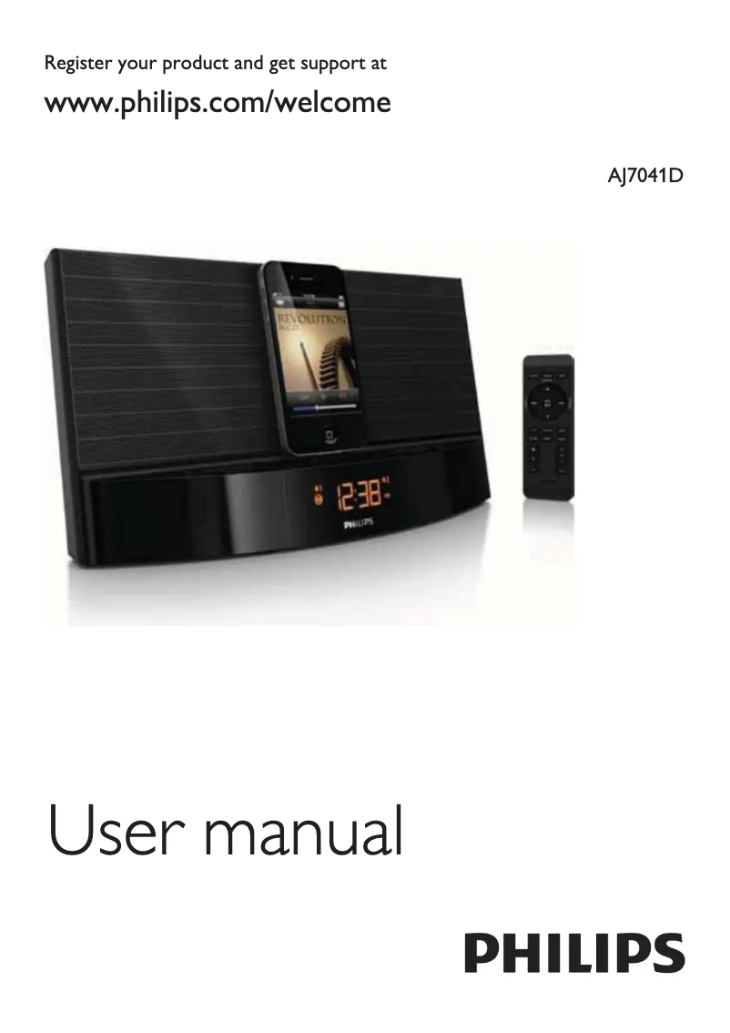 Página 1 del manual Manual de usuario Philips AJ7041D