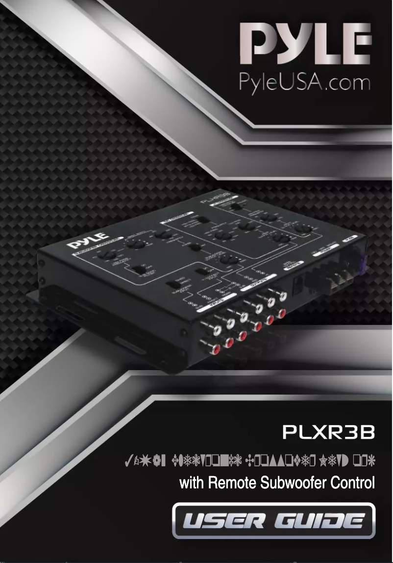 Page n°1 - Manuel utilisateur Pyle PLXR3B