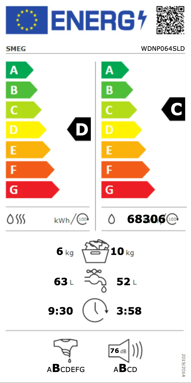Page n°1 - Manuel utilisateur Smeg WDNP064SLD