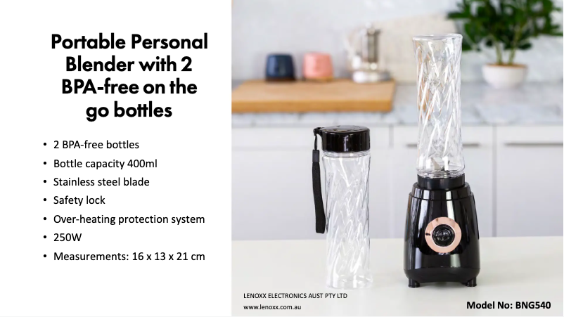 Image de la première page du manuel de l'appareil BNG540