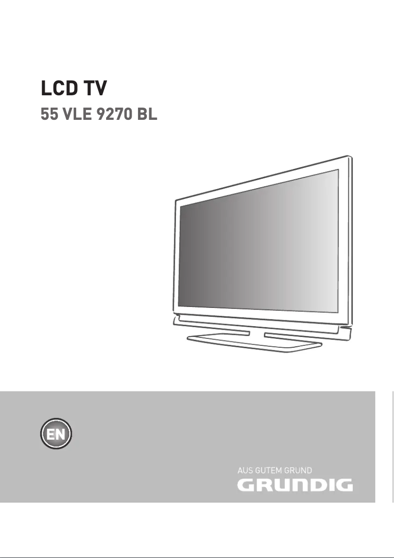 Image de la première page du manuel de l'appareil 55 VLE 9270 BL