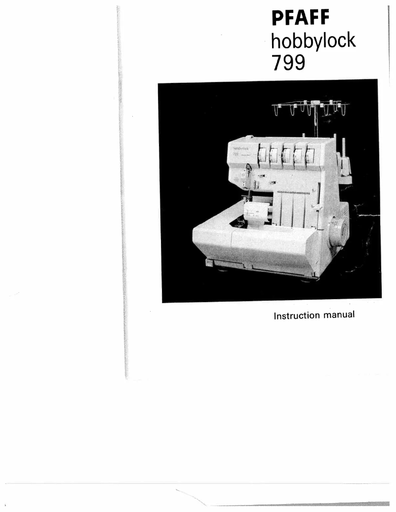 Image de la première page du manuel de l'appareil hobbylock 799