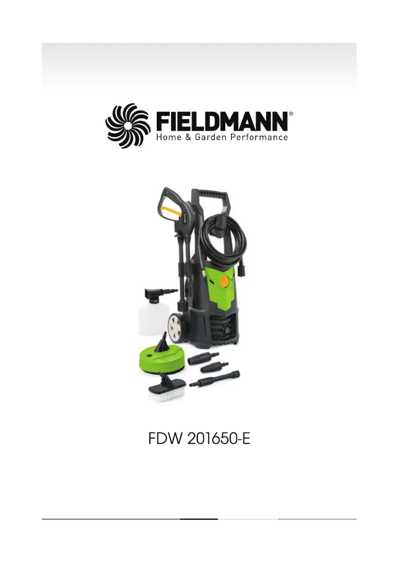 Page 1 de la notice Manuel utilisateur Fieldmann FDW 201650-E