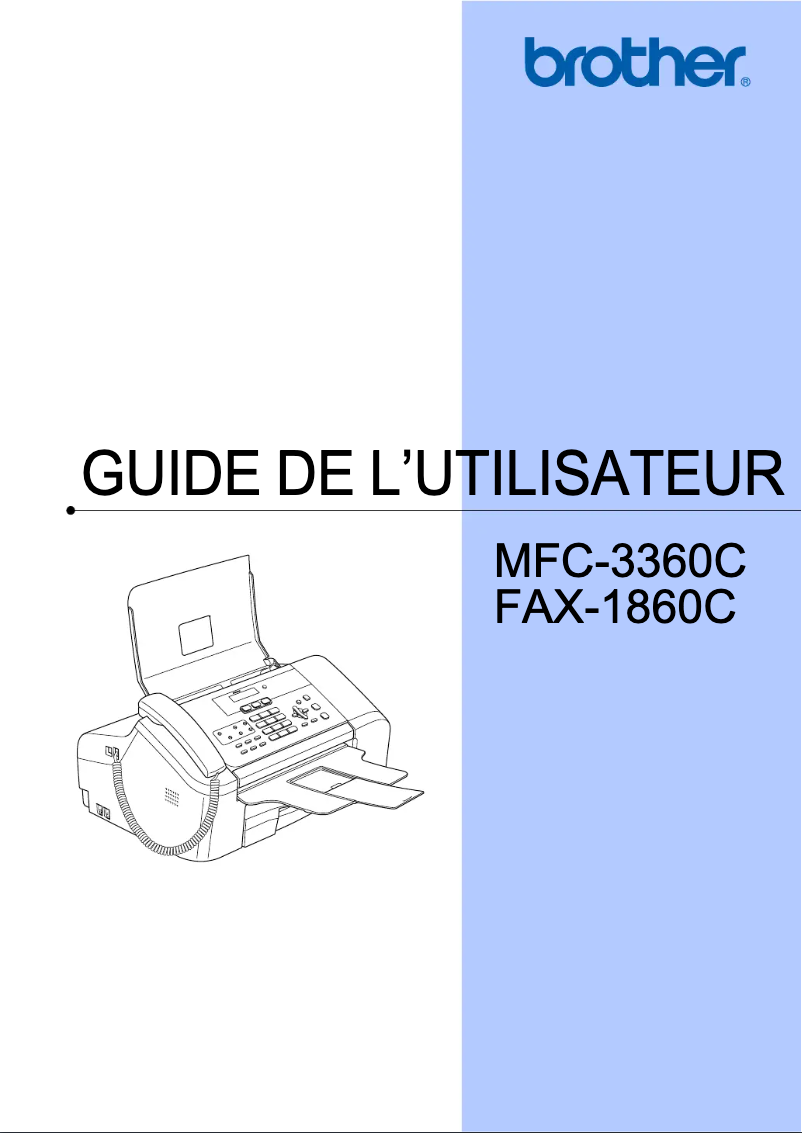 Image de la première page du manuel de l'appareil MFC-3360C