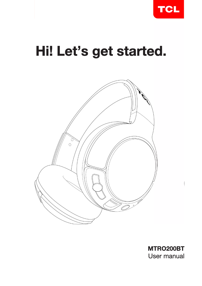 First page image of the manual for MTRO200BT