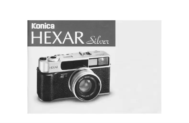 Page 1 de la notice Manuel utilisateur Konica Minolta Hexar