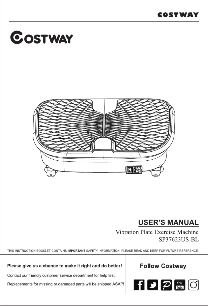 Image de la première page du manuel de l'appareil SP37623US