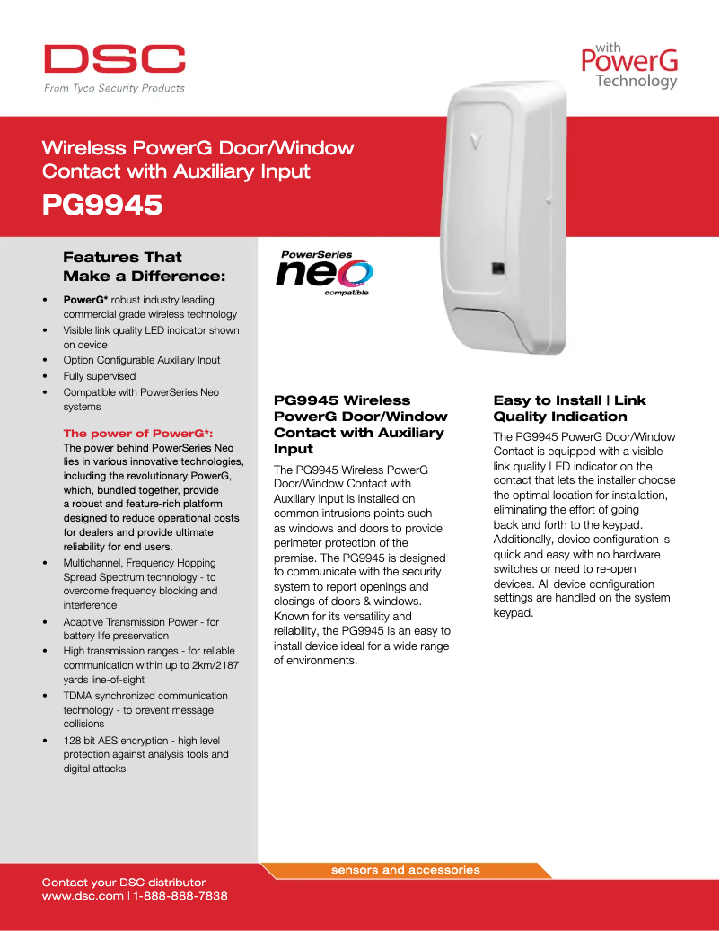 Imagen de la primera página del manual del dispositivo PG9945