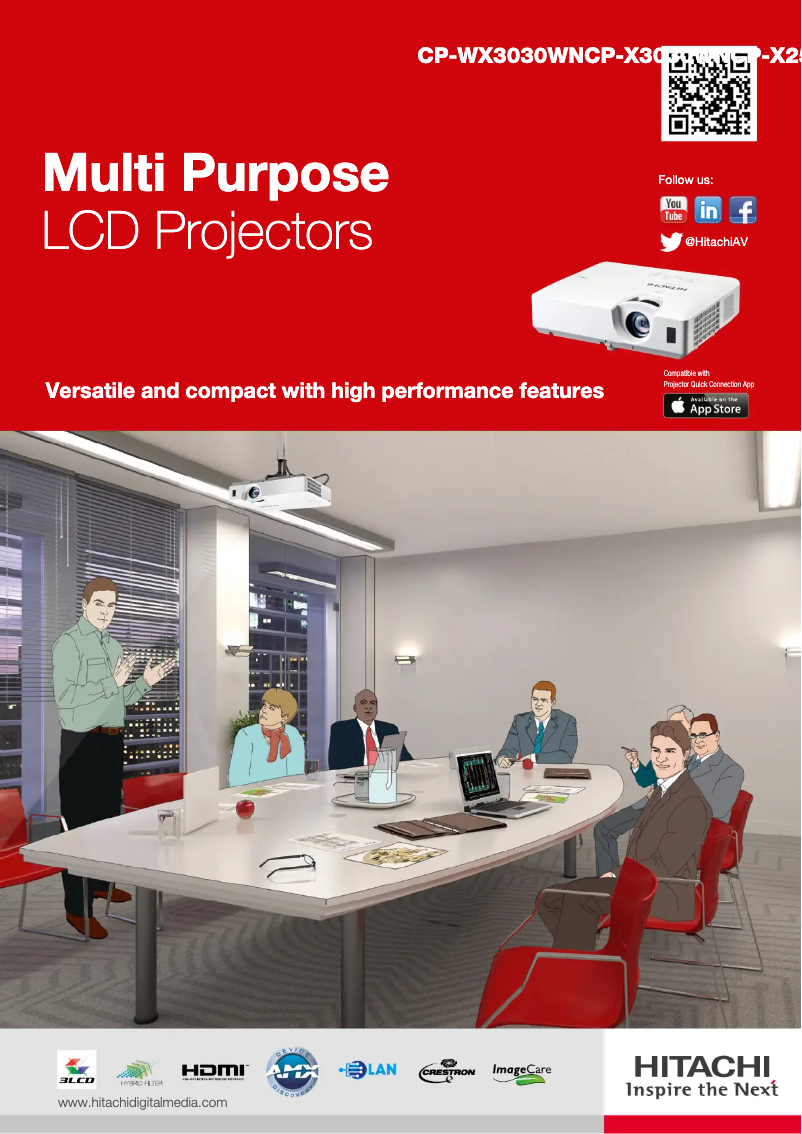 Image de la première page du manuel de l'appareil CP-X3030WN