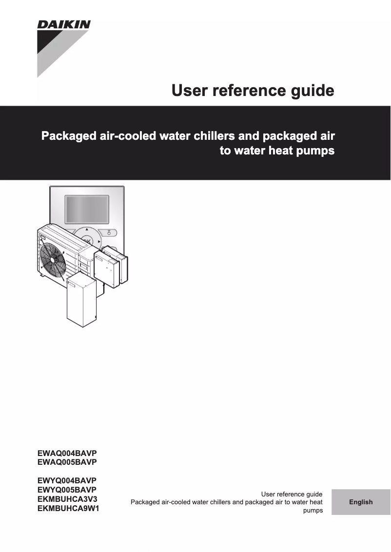 Image de la première page du manuel de l'appareil EWYQ008BAVP