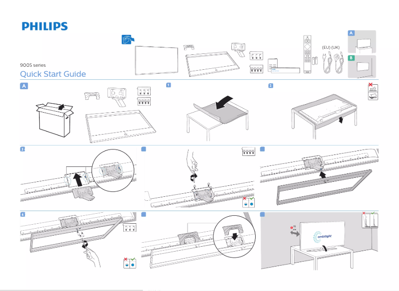 Image de la première page du manuel de l'appareil 50PUS9005