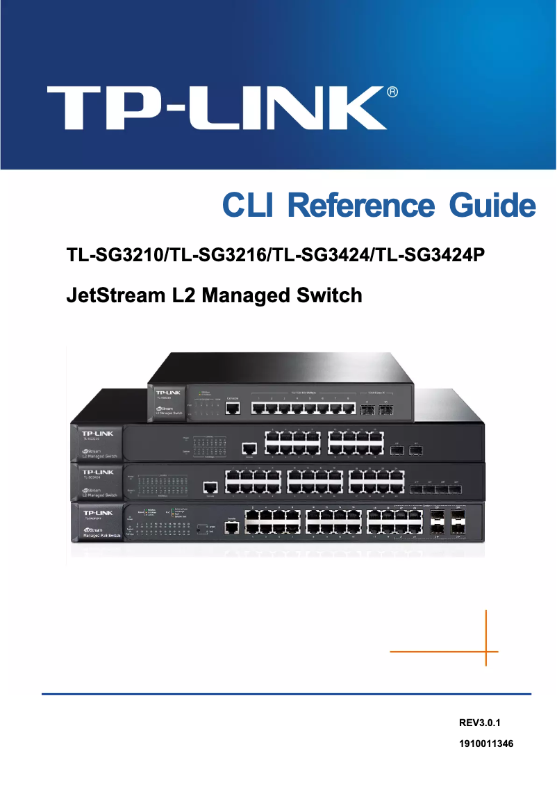 Page 1 de la notice Manuel utilisateur TP-Link TL-SG3424