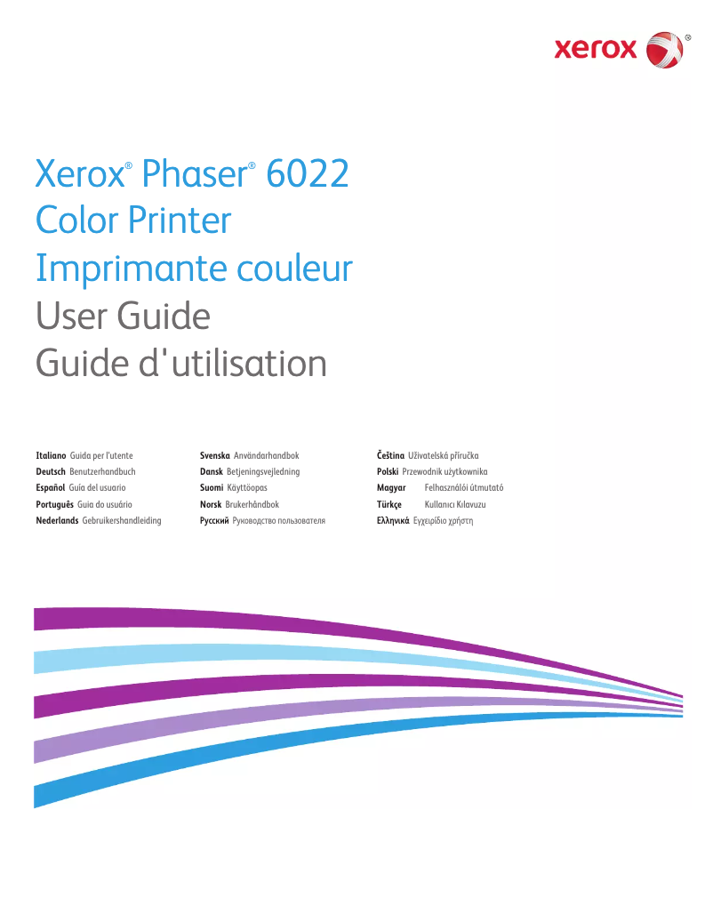 Page n°1 - Manuel utilisateur Xerox Phaser 6022V