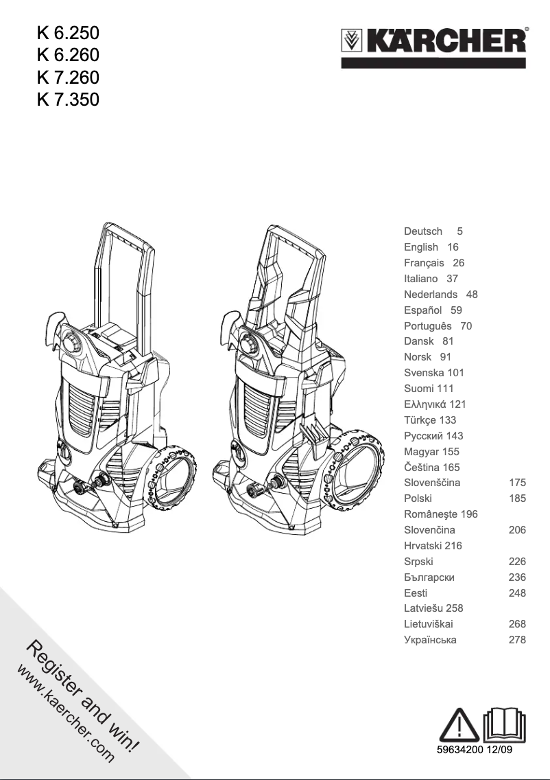 Página 1 del manual Manual de usuario Kärcher K 6.250 T300 EU