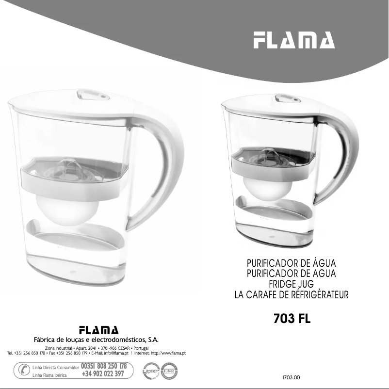 Page n°1 - Manuel utilisateur Flama 703FL