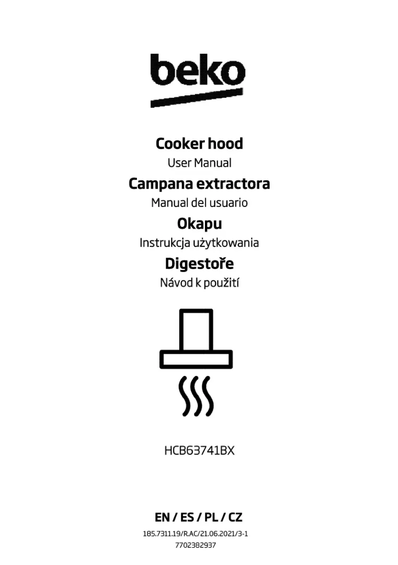 Page n°1 - Manuel utilisateur Beko HCB63741BX