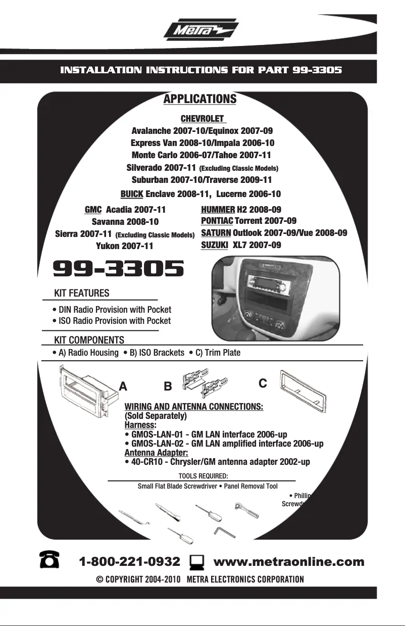 Image de la première page du manuel de l'appareil 99-3305