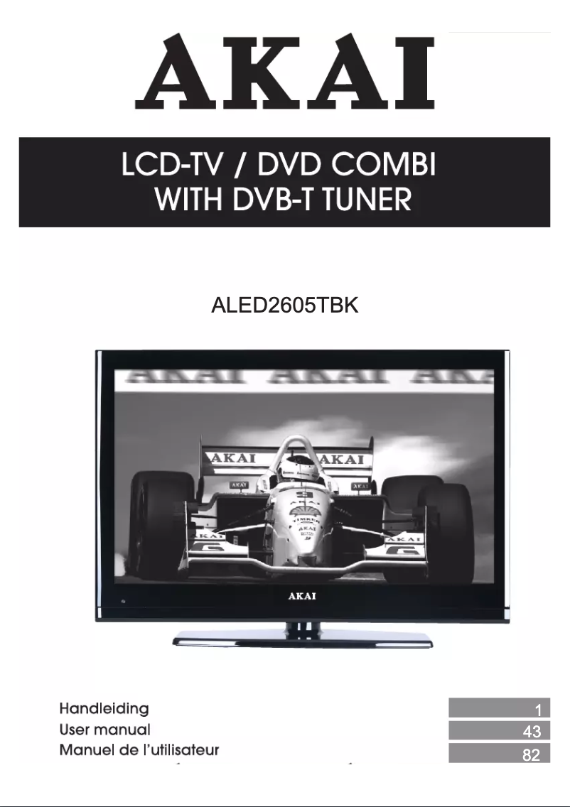 Image de la première page du manuel de l'appareil ALED2605TBK