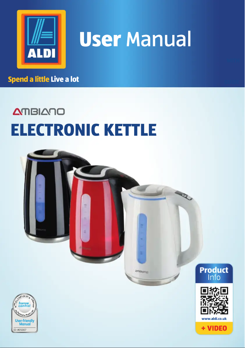 Image de la première page du manuel de l'appareil GT-WKe-02-UK