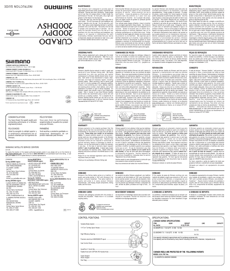 Image de la première page du manuel de l'appareil Curado 200DHSV