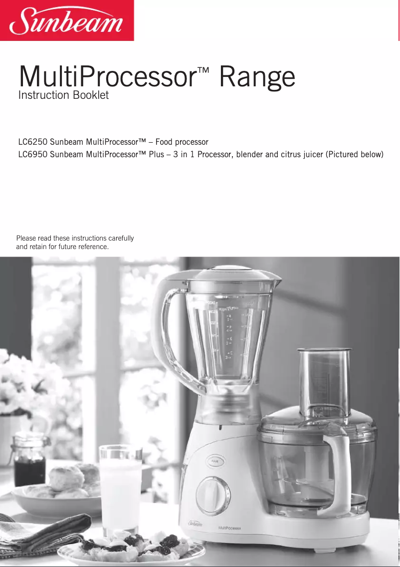 Image de la première page du manuel de l'appareil MultiProcessor LC6250