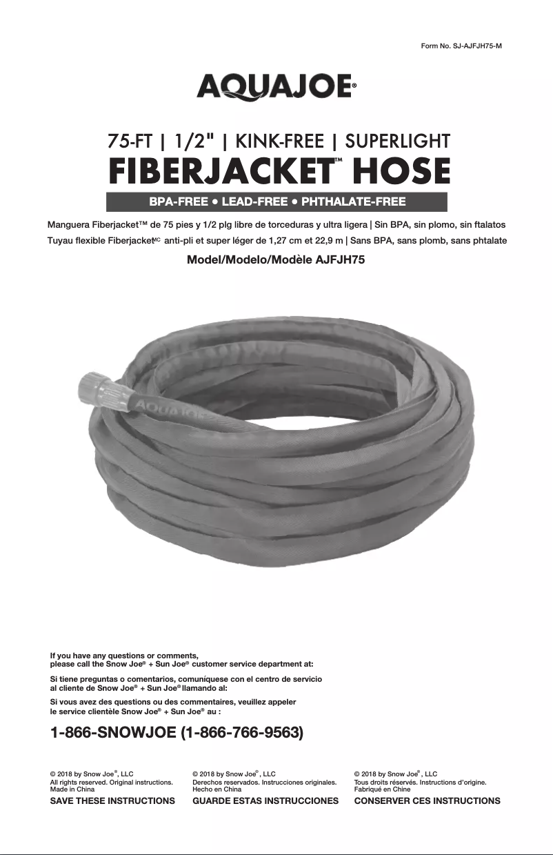 Imagen de la primera página del manual del dispositivo AJFJH75-RM