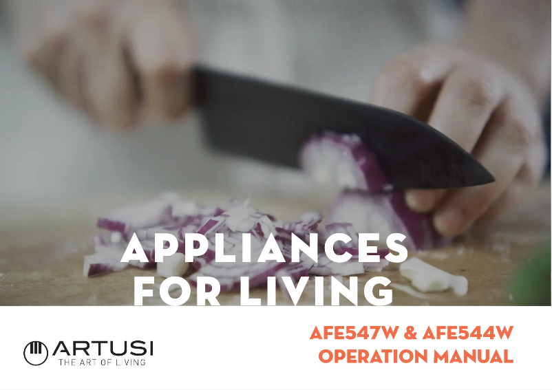 Page 1 de la notice Manuel utilisateur Artusi AFE544W