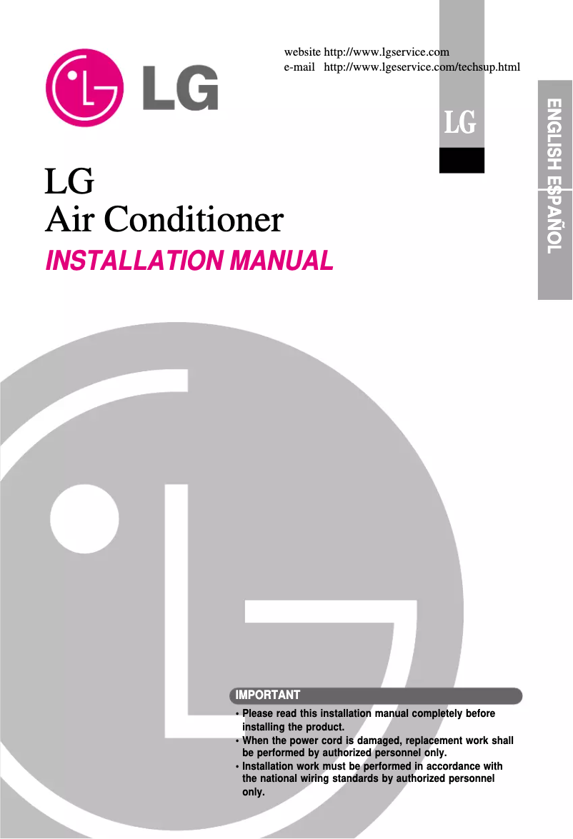 Page 1 de la notice Guide d'installation LG LMNC126LRL0