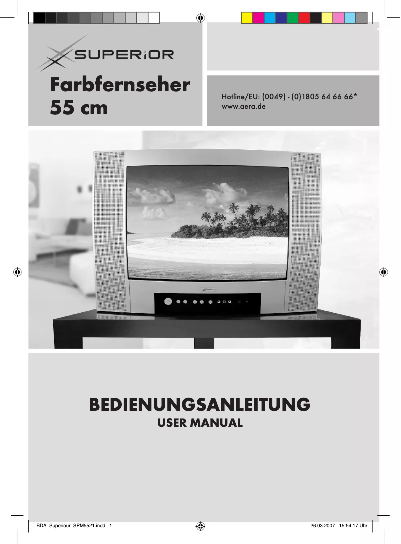 Page 1 de la notice Manuel utilisateur Superior SPM 5521