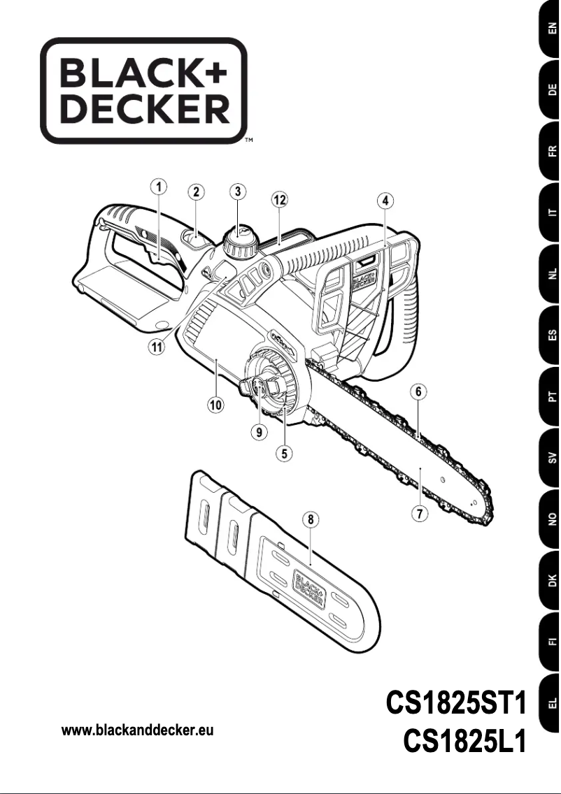 Page 1 de la notice Manuel utilisateur Black & Decker CS1825L1