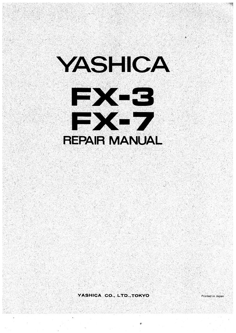 Image de la première page du manuel de l'appareil FX-3