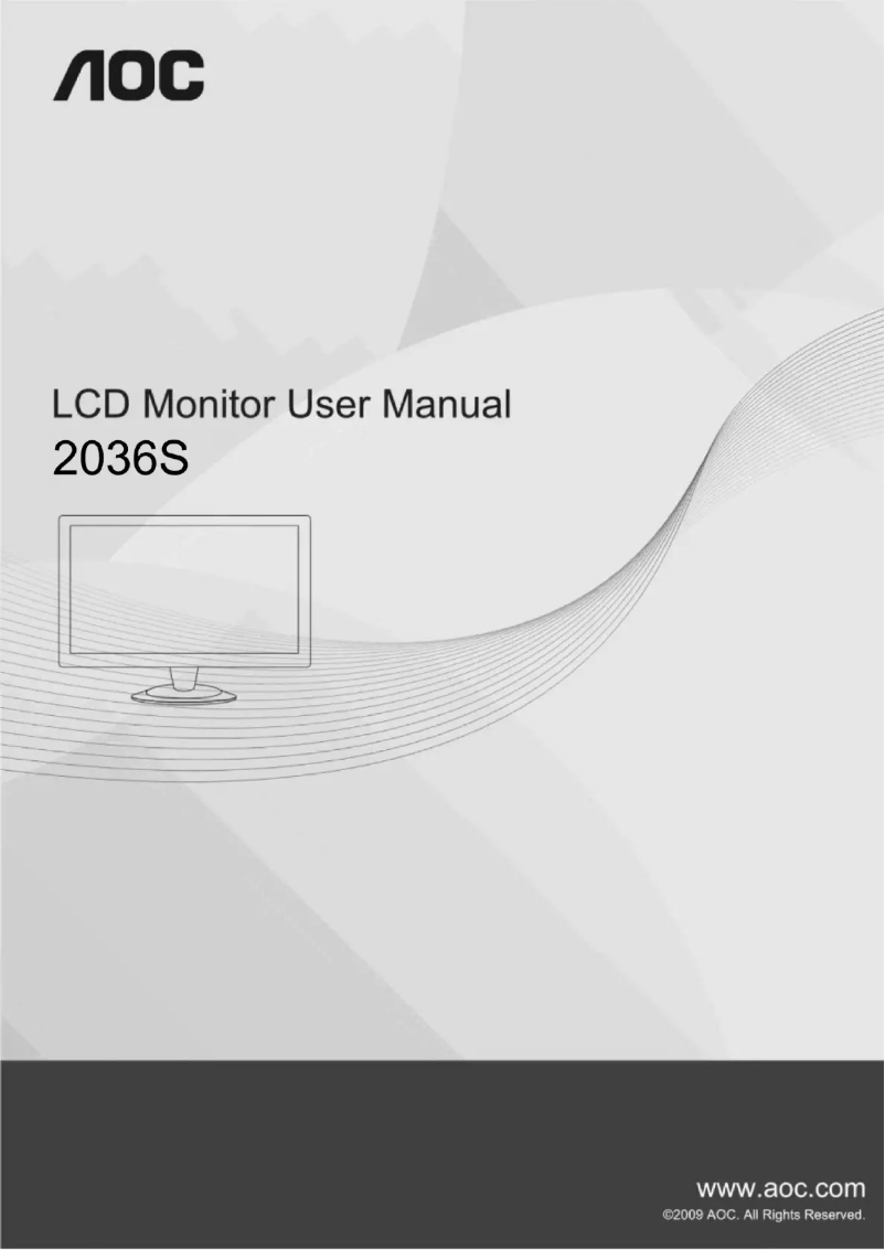 Image de la première page du manuel de l'appareil 2036S
