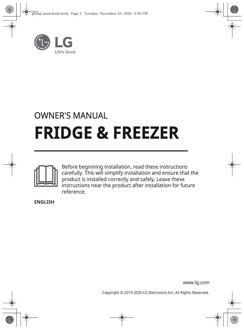 Page 1 de la notice Manuel utilisateur LG GB37WGT