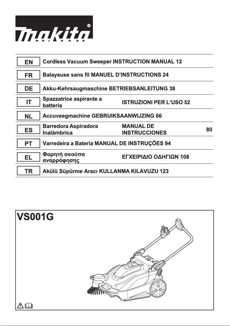 Page 1 de la notice Manuel utilisateur Makita VS001G