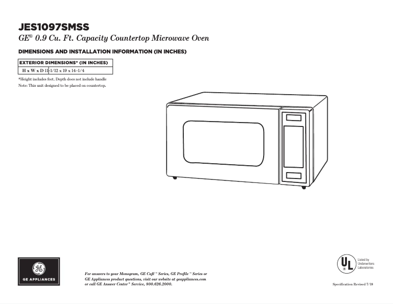 Imagen de la primera página del manual del dispositivo JES1097