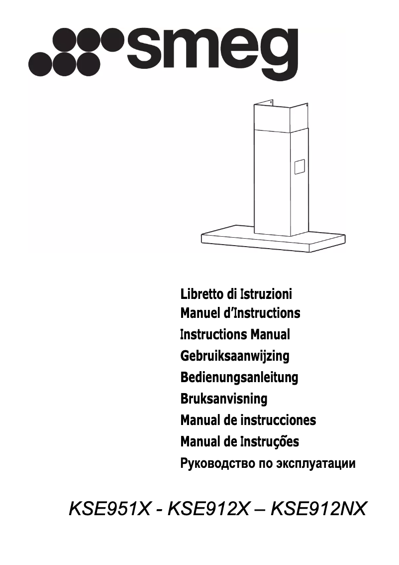 Page 1 de la notice Manuel utilisateur Smeg KSE912NX