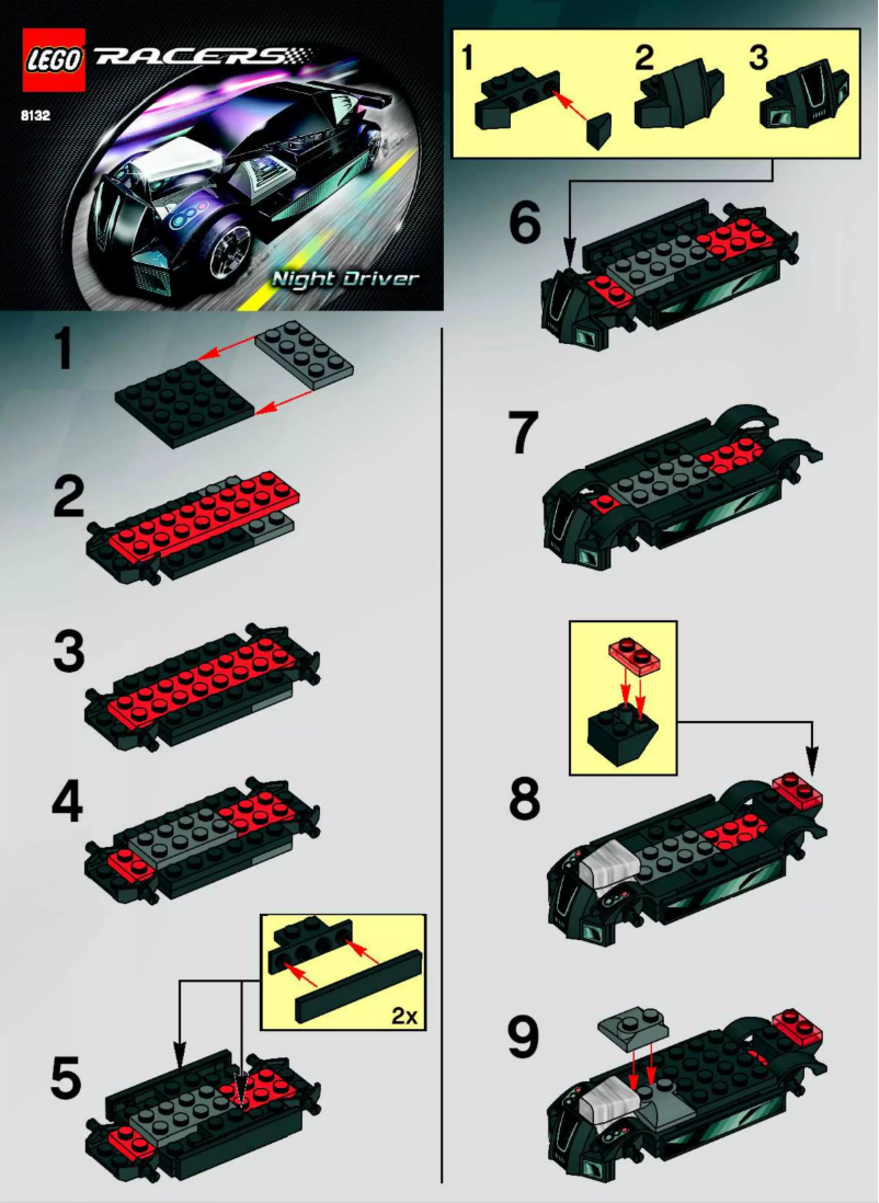 Page 1 de la notice Manuel utilisateur Lego Racers 8132