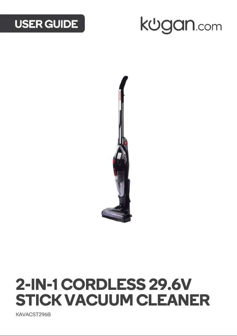 Page n°1 - Manuel utilisateur Kogan KAVACST296B